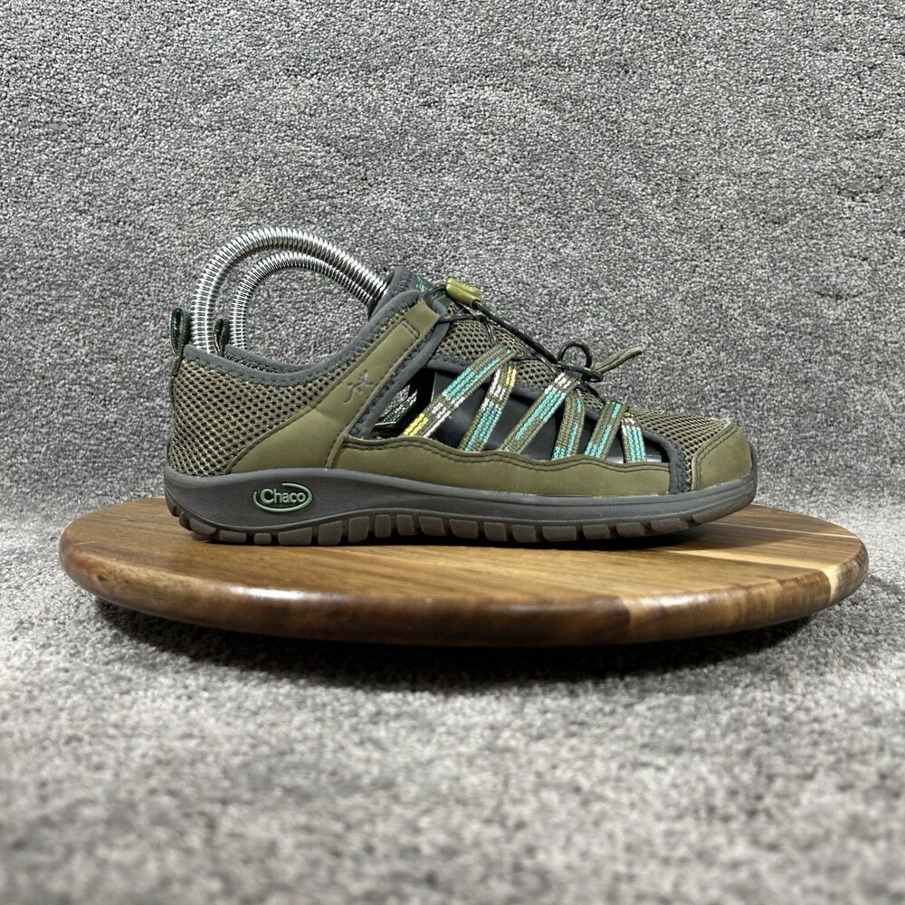 Chaco Outcross 2 Kids Size 5 Khaki Green Waterproof Outdoor Trail Shoes Shoes